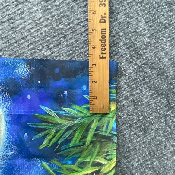 Christmas Dog & Cat House Flag By Donna Race Evergreen 2012 43x29 Peaceful Pets - Picture 10 of 10